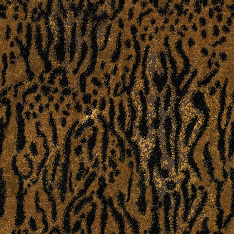 780GSM Mataas na Kalidad ng Mataas na Timbang Tiger Stripe Jacquard Cut Velvet Tela