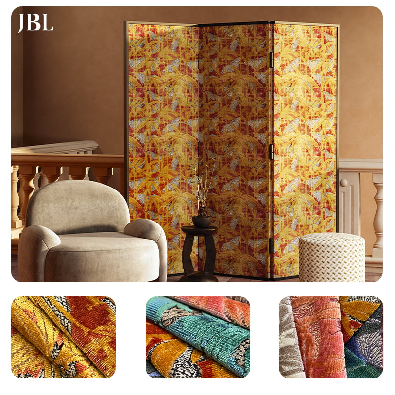 JBL High Quality Cut-pile Velvet Fabric Fashion New Collection Luxury Design Morden Style Jacquard Velvet para sa Sofa